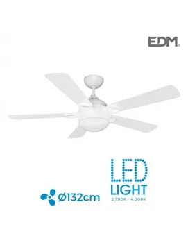 

Ceiling fan led Model kara ø 132cm white 1540 lumens 22w edm