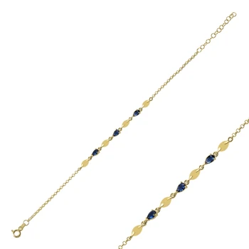 

KUTAYDAN 925 Sterling Silver Zircon Stone Bracelet