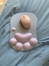 Mice-Mat Rest-Support Mouse-Pad Computer Wrist Silicone Cute PC No Nonslip Cat-Paw