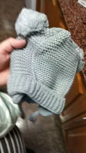 Gorro para bebé de punto con pompón grueso y cálido, gorro para niño y niña, gorrito cálido para la oreja, gorrito para niño, gorros para bebé para recién nacido