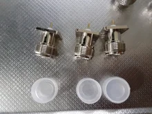 Conector adaptador de RF Coaxial de alta calidad, 1 Uds. N Hembra 4-brida con agujeros PTFE, montaje de panel de soldadura