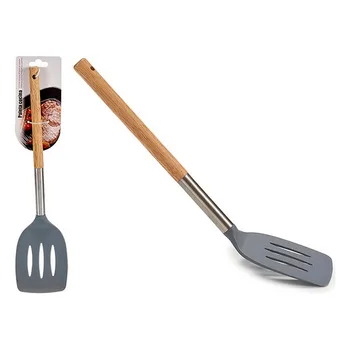 

Kitchen Spatula Steel Wood (2 x 35 x 8 cm)
