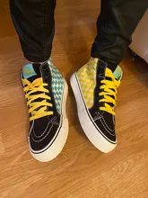 Zapatillas de lona con estampado de dibujos animados para hombre y mujer, zapatos vulcanizados de alta calidad para monopatín, primavera y verano