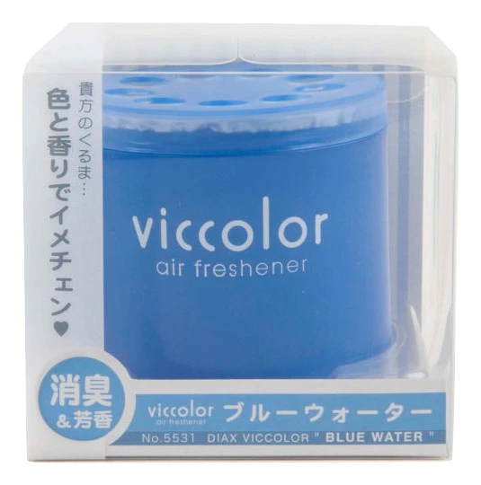 Ароматизатор воздуха гелевый DIAX VICCOLOR Blue Water (85 мл) - сочетание ароматов смородины и
