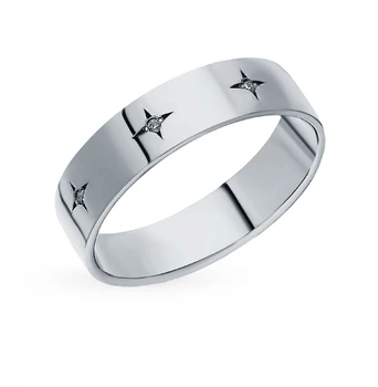 

Silver ring with cubic zirconia sunlight sample 925