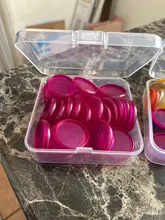 Fromthenon Color transparente hoja de plástico disco de Binder anillos planificador de colección de recortes Ring Binder para seta agujero portátil