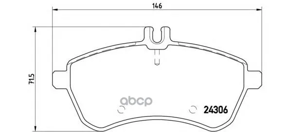 Колодки Тормозные Mercedes W204/W212 Передние Brembo P50067 Brembo арт. P50067