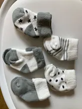 Miaoyoutong-calcetines gruesos de algodón con dibujos animados para recién nacidos, 5 pares