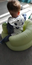 Sofá inflable multifuncional para bebés y niños, asiento inflable de PVC para aprender a cenar, taburete de baño portátil