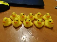 10 unids/lote lindo bebé niños juguete de goma patos de baño Baño habitación diversión con agua juego recién nacido niños niñas juguetes para los niños