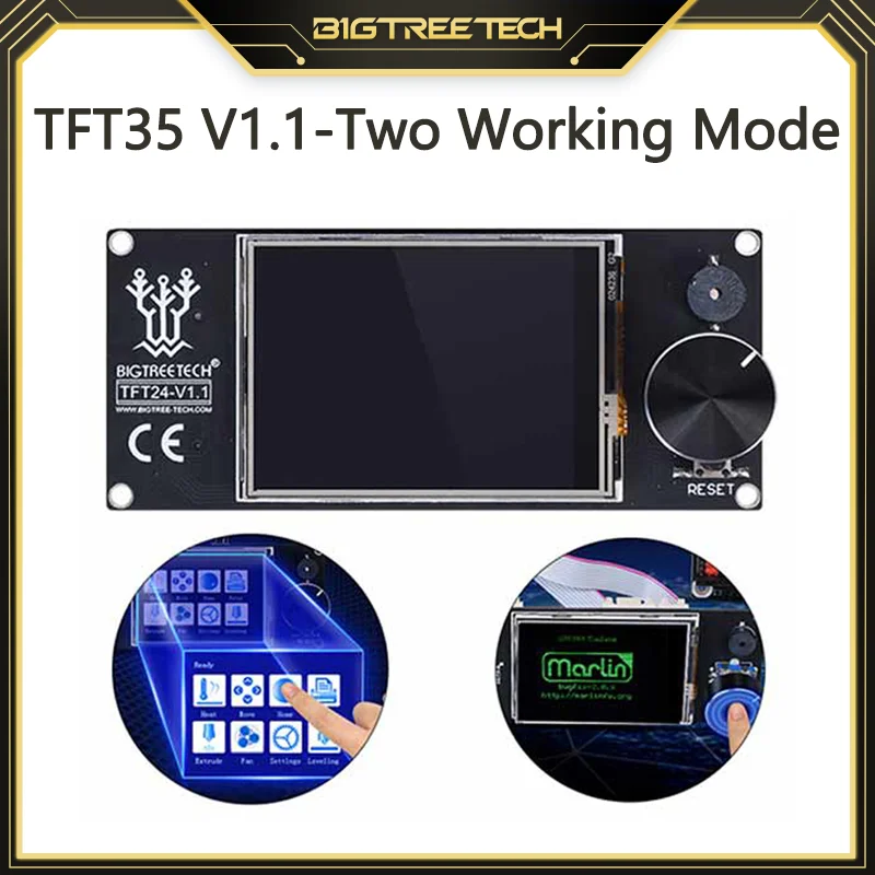 Сенсорный экран BIGTREETECG TFT24 V1.1 совместимый с ЖК-дисплеем 12864vs MKS TFT2.4 tft35 для SKR V1.4 PRO