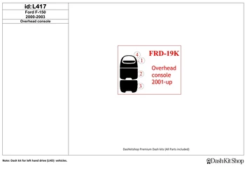 

Interior trim for Ford F-150 2000-2003. Set L417.