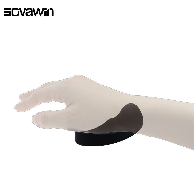 4 Tappetini Per Mouse Ergonomici Con Poggiapolsi In Memory Foam, 23x25 Cm, Base Antiscivolo, Per Sollievo Da Dolore E Affaticamento, Nero