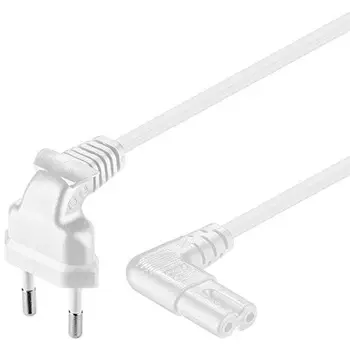

Cable de alimentacion IEC-320 acodado - C7 acodado 3 M Blanco