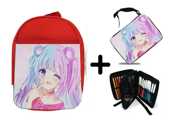 

PACK BACKPACK NETWORK AND CASE GIRL SWEET BEAR CUQUI school