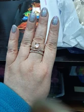 FDLK-Conjunto de anillos de boda elegantes para mujer, joyería de compromiso con brillante intenso, anillo de circón para mujer, 2 uds.