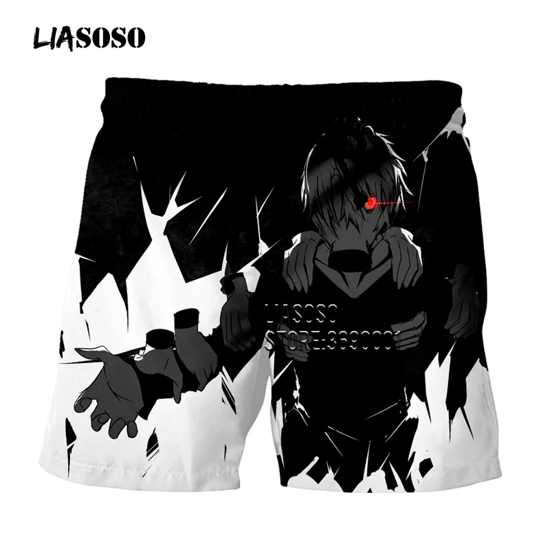 LIASOSO, шорты с 3D принтом, аниме, мой герой, academic, Midoriya Izuku, повседневные летние шорты, пляжные шорты для мужчин, G3137
