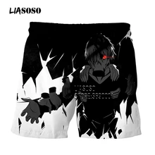 LIASOSO, шорты с 3D принтом, аниме, мой герой, academic, Midoriya Izuku, повседневные летние шорты, пляжные шорты для мужчин, G3137