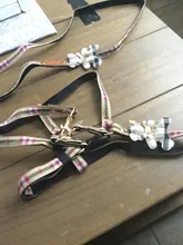 Harness Leash Chain Teddy Walking-Rope Collar Dog Small Medium Pet-Dog Classic Check