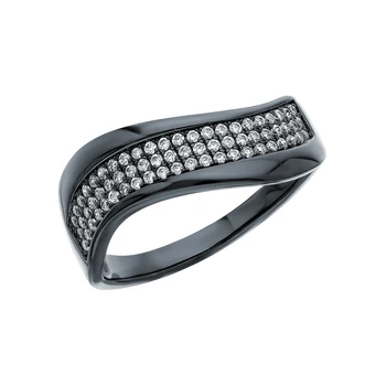 

Silver ring with cubic zirconia sunlight sample 925