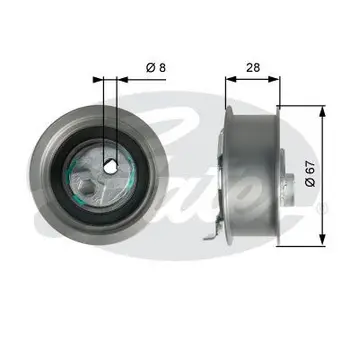 

TIMING belt pulley VAG A3/TT/GOLF 5/6 2.0 06 GATES T43237