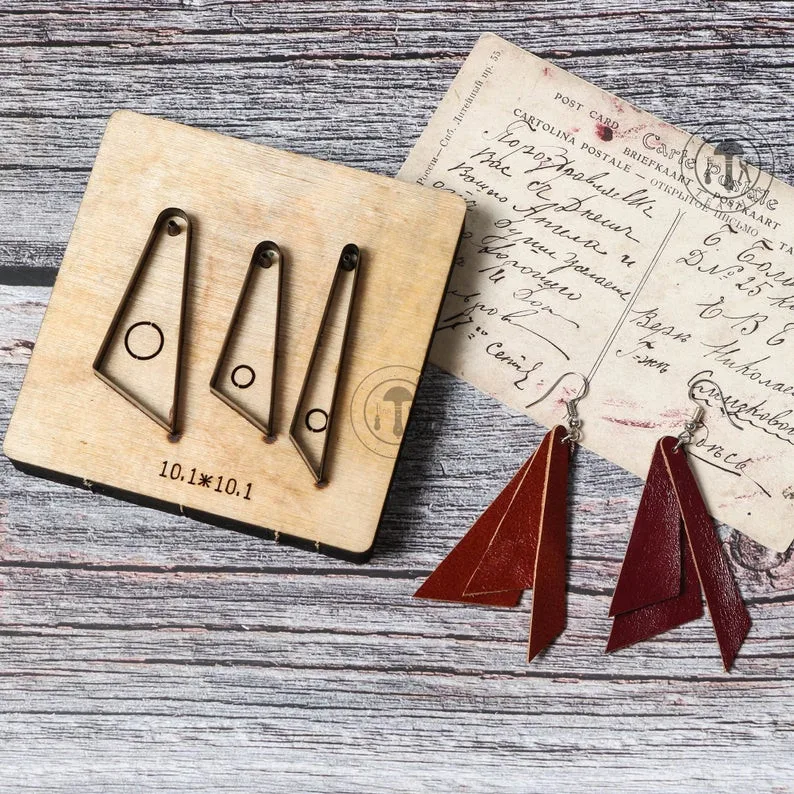ZONESUN H3 DIY Custom Cutter Leather Earring Cutting Die Leather Cut