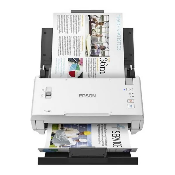 Двойной сканер лица Epson WorkForce DS 410 600 точек/дюйм USB 2 0 Белый|Сканеры| |