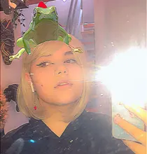 Element-peluca femenina de fibra resistente al calor, cabellera corto sintético recto con flequillo lateral ombré Rubio Dorado Bob, color blanco/negro