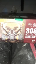 Respirador químico de Gas y polvo de media cara, mascarilla protectora de seguridad para el trabajo, filtros duales, pintura Industrial, Vapor orgánico