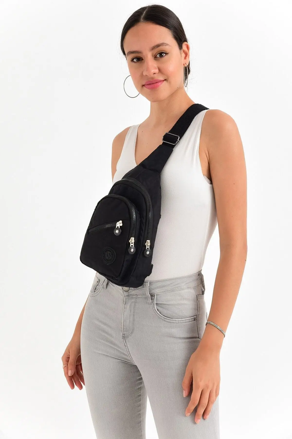 Women High Capacity Handbag Casual Fashion Accessories Phone Coin Purse Shoulder Strap Multi Compartment Zipper Handbag