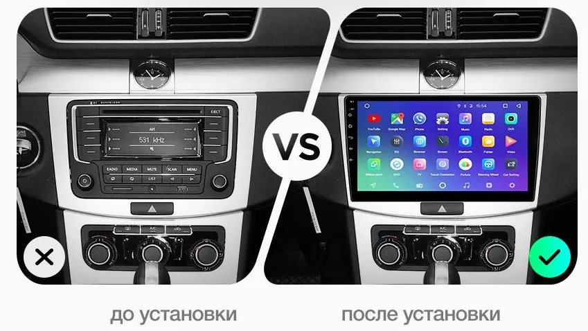 Магнитола Volkswagen Passat B7 2010 2015 B6 2005 CC 2008 2016 DAYSTAR DS 7186ZL|Мониторы для авто| |