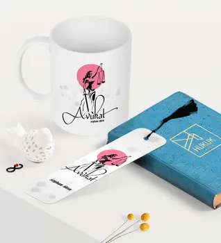 

Personalized Attorney Themed Mug and Bookends Set-10