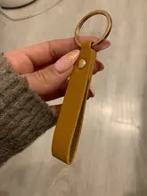 LLavero de cuero sintético para hombre y mujer, 8 colores, regalo de negocios, llavero para hombre y mujer, correa para llave de coche, billetera para la cintura, llaveros