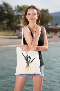 

Angemiel Bag Chill Vibes Shopping Beach Tote Bag