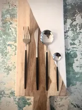 Spoons-Set Dinnerware-Set Tableware Forks Cutlery-Set Wedding-Mirror Kitchen-Knives Stainless-Steel