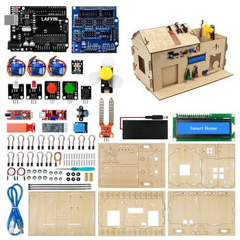 LAFVIN Smart Home / House Kit Learning Kits for Uno R3 Board for Arduino DIY STEM with  Tutorial 2