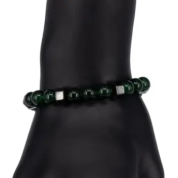

Jewelry bracelet (natural stone, elastic, green) 54648