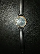 Reloj de pulsera de cuarzo con cristales finos para mujer, cronógrafo minimalista sencillo, con diamantes de imitación