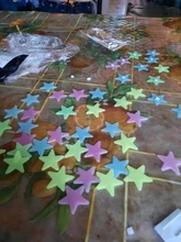 Decal Wallpaper Decorative 3d-Stars Luminous Fluorescent Glow-In-Dark 50pcs Plastic