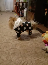 Dog Overalls Clothing Puppy Winter Coat Hoodie Pet-Dog Cotton Thicken Dot for Small Big-Polka-Dot