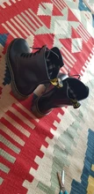 Botas de moto de cuero genuino para niños, zapatos para niñas pequeñas, botas militares con cierre lateral, para nieve, 050