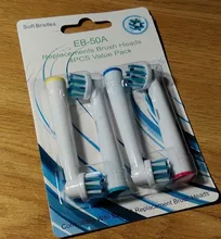 Heads Nozzles Toothbrush Oral-B Replaceable Teeth-Cleaning for Rotary Electric 4pcs/Pack