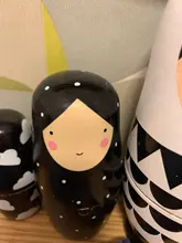 Juego de 5 uds. De muñecas rusas de anidación, muñeca Matryoshka de madera pintada a mano M89C