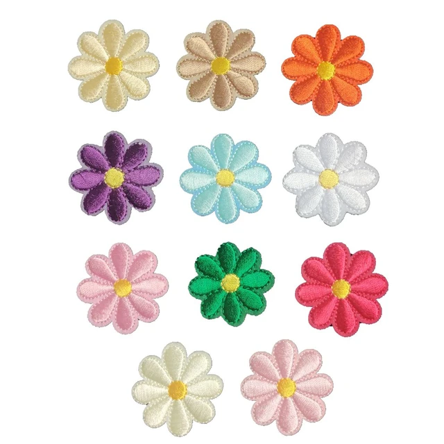 Cute Pink Flower 3pcs/Lot Sew On Sequins Flowers Patch Clothes DIY Iron On  Patches for Clothing T-shirt Dress - AliExpress