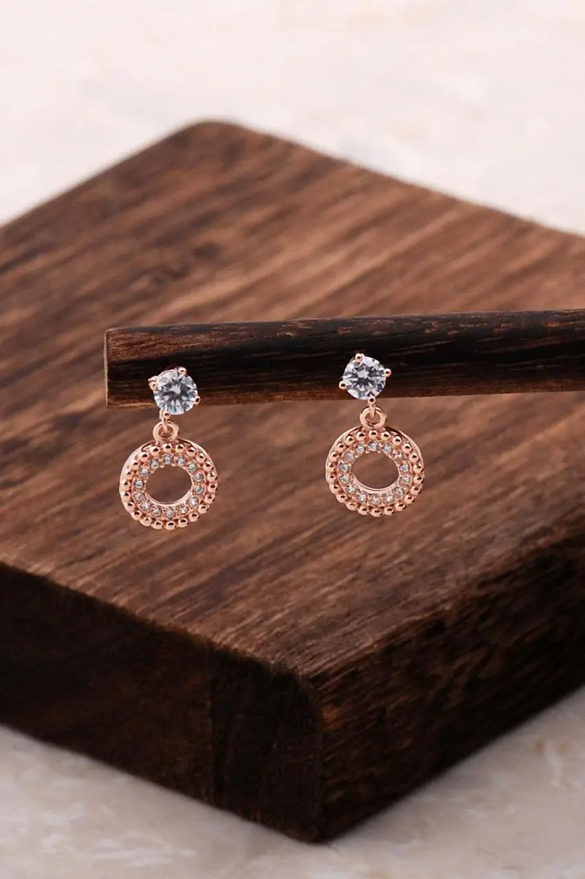 

Rose Silver Dangle Ring Earrings 4838 High Quality Hand Made Original Filigree Silver Jewellery Gift for Women