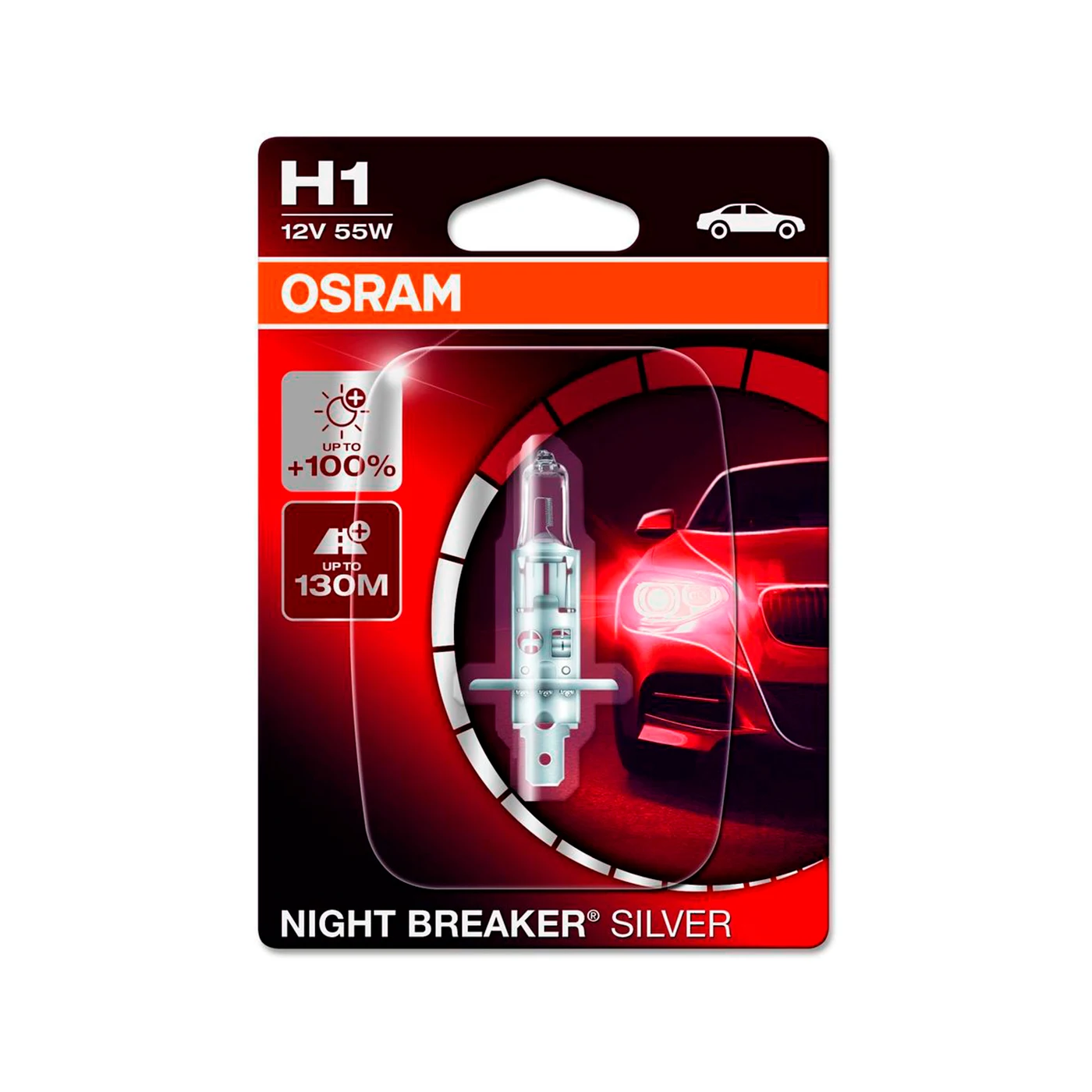 Лампа галогенная Osram Night Breaker Silver H1 12V 55W P14.5s 1 шт. (блистер) | Автомобили и мотоциклы