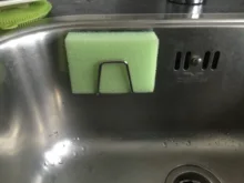 Soporte de esponjas de acero inoxidable para fregadero de cocina, escurridor autoadhesivo, colgadores para pared de cocina, accesorios, organizador de almacenamiento