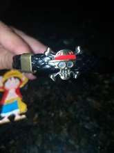 Pulsera de Anime de One Piece, brazalete de lapislázuli, cara sonriente, Trafalgar Law