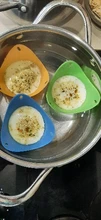 Egg Poachers Cookware Kitchen-Tools Steam-Eggs-Plate Egg-Pancake Healthy Silicone Tray