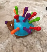 Entrenamiento enfocado en el Motor fino para niños, lucha de coordinación mano-ojo, juguete educativo para bebés erizo insertado